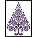 click here to view larger image of Polish Folk Art Christmas Tree Purple (chart)
