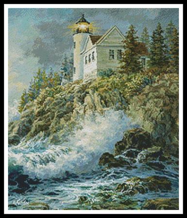 click here to view larger image of Bass Harbor Lighthouse (Cropped)  (Nicky Boehme) (chart)
