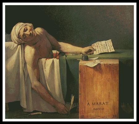 click here to view larger image of Death of Marat, The (Jacques-Louis David) (chart)