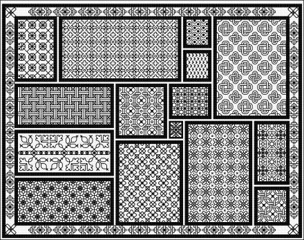 click here to view larger image of Blackwork Mousemat (chart)
