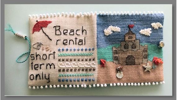 click here to view larger image of Beach House Needle Case (counted cross stitch kit)