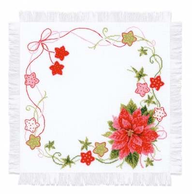 click here to view larger image of Christmas Table Topper (counted cross stitch kit)