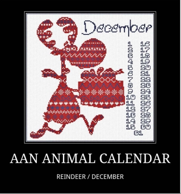 click here to view larger image of December - Reindeer (chart)