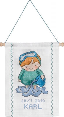 click here to view larger image of Aquarius (counted cross stitch kit)