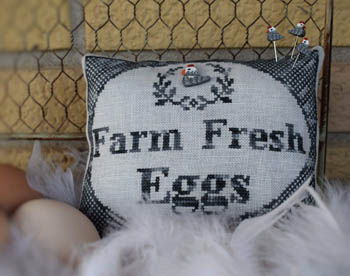 click here to view larger image of Farm Fresh Eggs (w/button) (chart)