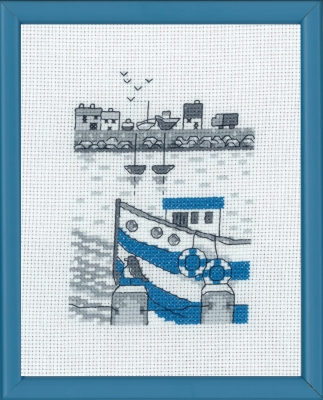 click here to view larger image of Fishing Boat (counted cross stitch kit)