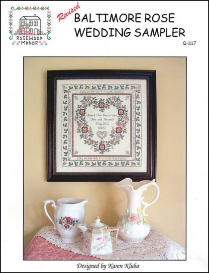 click here to view larger image of Baltimore Rose Wedding Sampler - Revised (chart)