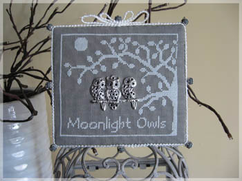 click here to view larger image of Moonlight Owls (w/button) (chart)