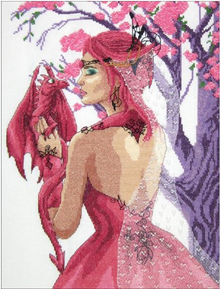 click here to view larger image of Dragon Princess (counted cross stitch kit)