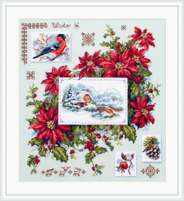 click here to view larger image of Winter Sampler (counted cross stitch kit)