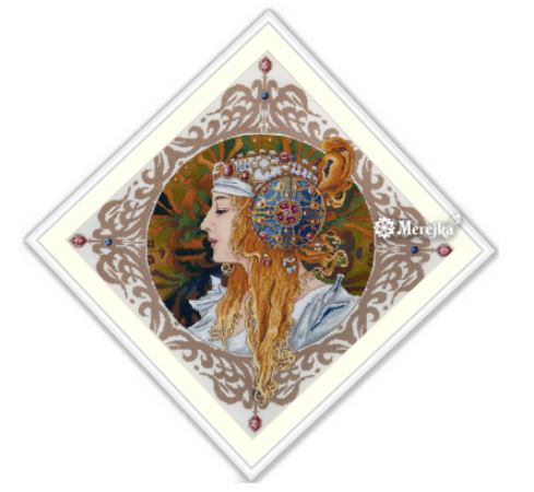click here to view larger image of Blond by Mucha (counted cross stitch kit)
