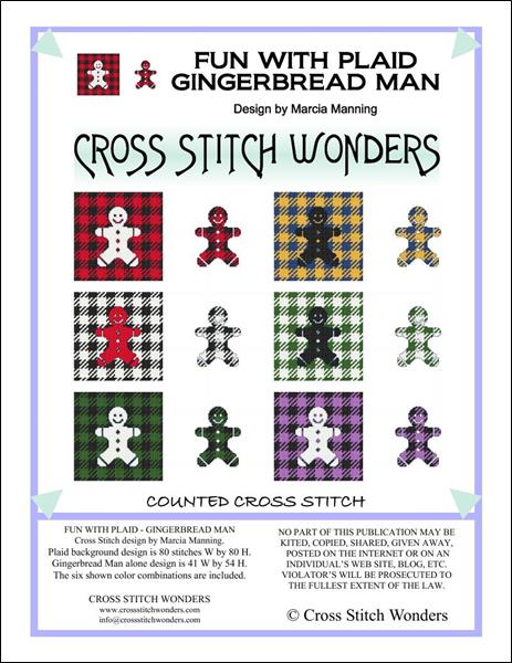 click here to view larger image of Fun With Plaid - Gingerbread Man (chart)