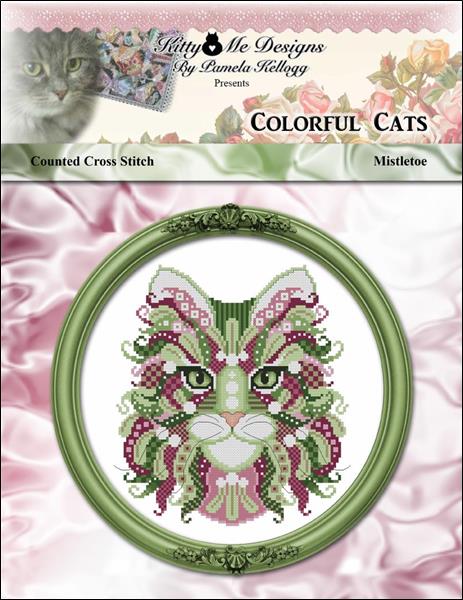 click here to view larger image of Colorful Cats - Mistletoe (chart)