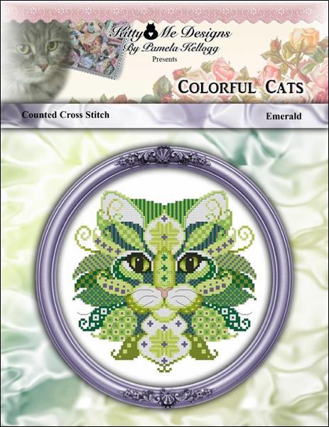 click here to view larger image of Colorful Cats - Emerald (chart)