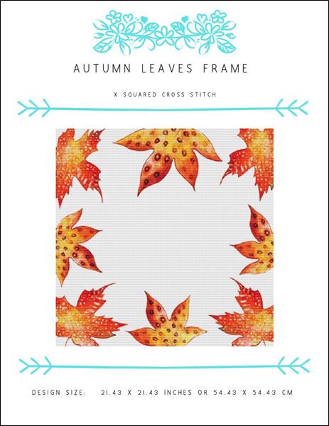 click here to view larger image of Autumn Leaves Frame (chart)