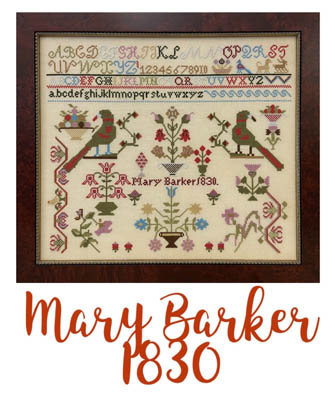 click here to view larger image of Miss Mary Barker 1830 (chart)