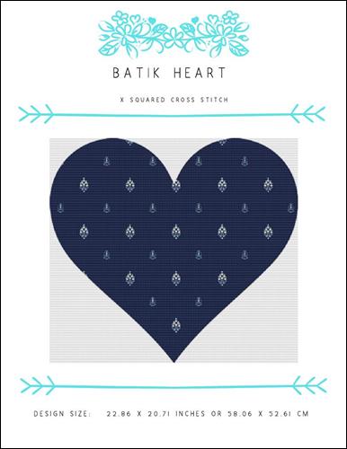 click here to view larger image of Batik Heart (chart)