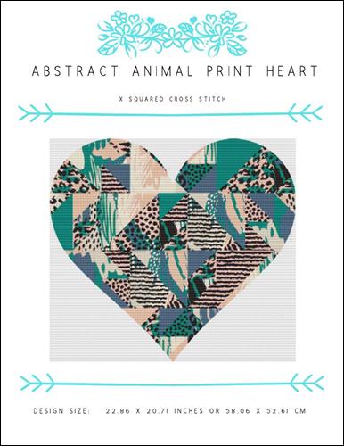 click here to view larger image of Abstract Animal Print Heart (chart)