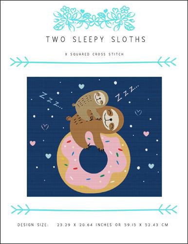 click here to view larger image of Two Sleepy Sloths (chart)