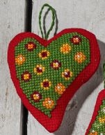 click here to view larger image of Balls in Heart (counted cross stitch kit)