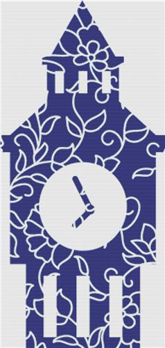 click here to view larger image of Blue Floral Big Ben (chart)