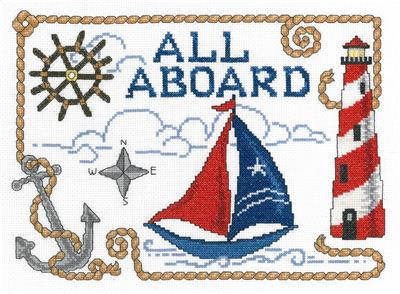 click here to view larger image of All Aboard - Ursula Michael (counted cross stitch kit)