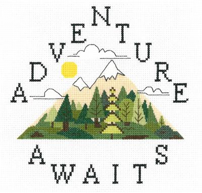 click here to view larger image of Adventure Awaits - Kristianna Bond (counted cross stitch kit)