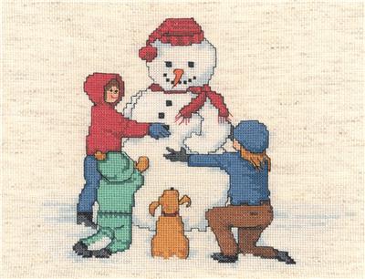 click here to view larger image of Snowy Day Fun  (counted cross stitch kit)