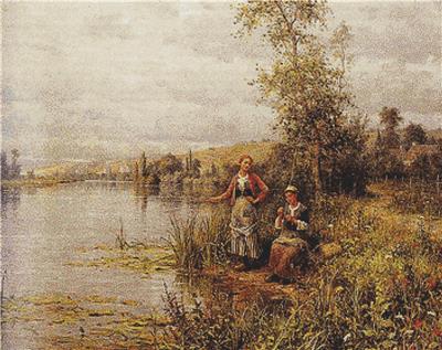 click here to view larger image of Country Women Fishing on a Summer Afternoon (chart)