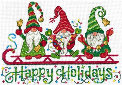 click here to view larger image of Happy Holiday Gnomes - Ursula Michael (chart)
