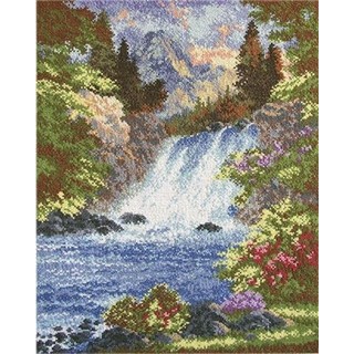 click here to view larger image of Mountain Waterfall (counted cross stitch kit)