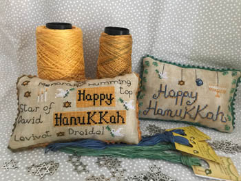 click here to view larger image of Happy Hanukkah Pillows (chart)