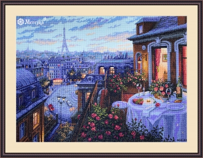 click here to view larger image of Paris Evening Deja Vu (counted cross stitch kit)