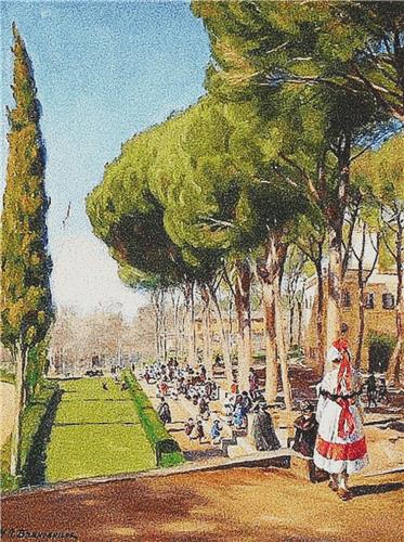 click here to view larger image of Summer Day in Villa Borghese (chart)