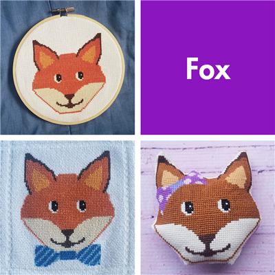 click here to view larger image of Animal Faces - Fox (chart)
