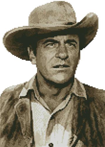 click here to view larger image of Mini James Arness (Sepia) (chart)