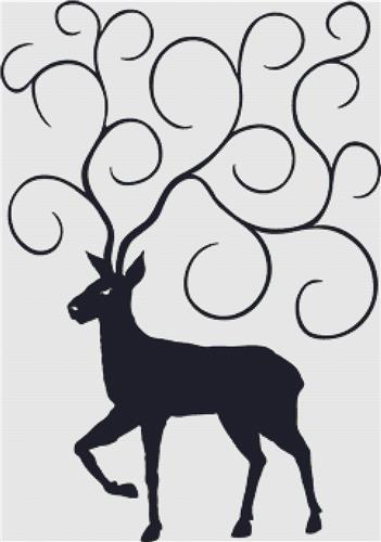 click here to view larger image of Antler Silhouette (chart)