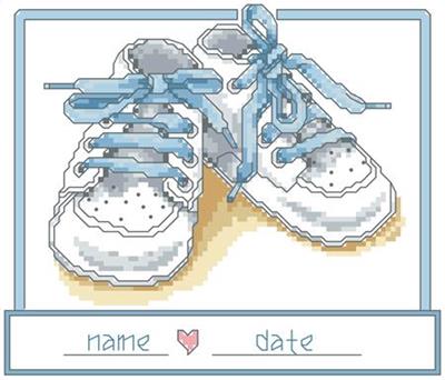 click here to view larger image of Baby Boy Shoes (chart)