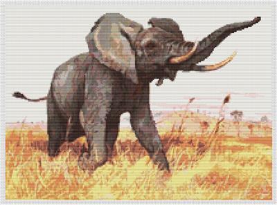 click here to view larger image of African Elephant (Friedrich Wilhelm Kuhnert) (chart)