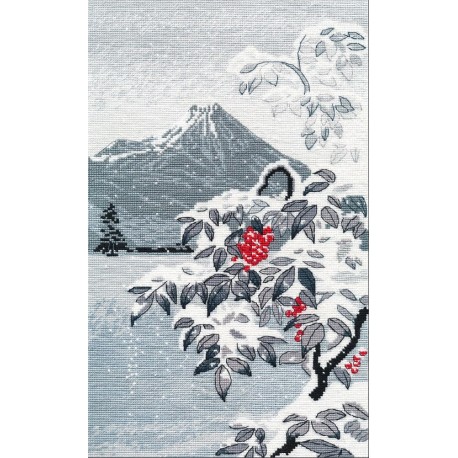click here to view larger image of Winter Landscape with Mountain Ash (counted cross stitch kit)