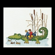 click here to view larger image of Crocodile (counted cross stitch kit)