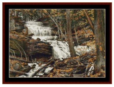 click here to view larger image of Fall Through the Woods (Small) - Americana (chart)