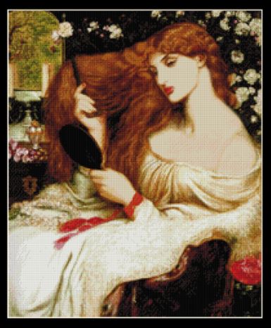 click here to view larger image of Lady Lilith (Small) - D.G. Rosetti (chart)
