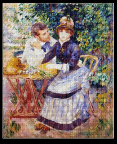 click here to view larger image of In the Garden (Small) - Renoir (chart)