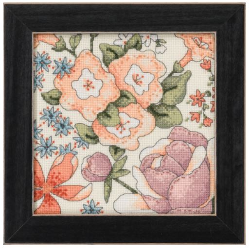 click here to view larger image of  Floral Yellow 1 (2022) (counted cross stitch kit)