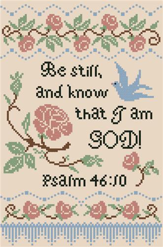 click here to view larger image of Be Still and Know Sampler (chart)