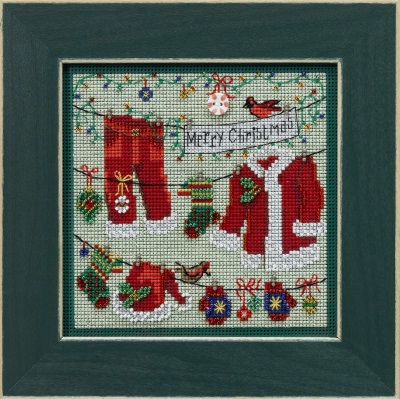 click here to view larger image of Santa's Clothesline (2022) (counted cross stitch kit)