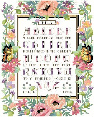 click here to view larger image of Alphabet Floral Sampler (chart)
