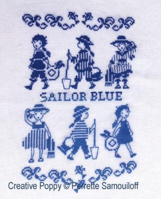 click here to view larger image of Sailor Blue (Girls Beach Fashion) (chart)