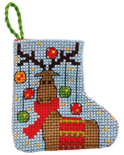 click here to view larger image of Moose Ornament (counted cross stitch kit)